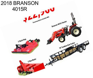 2018 BRANSON 4015R