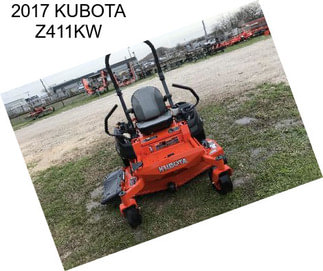 2017 KUBOTA Z411KW