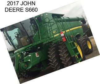 2017 JOHN DEERE S660