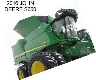 2016 JOHN DEERE S660