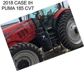 2018 CASE IH PUMA 185 CVT