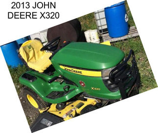 2013 JOHN DEERE X320