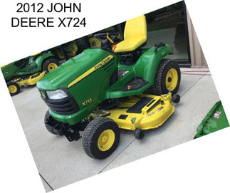 2012 JOHN DEERE X724