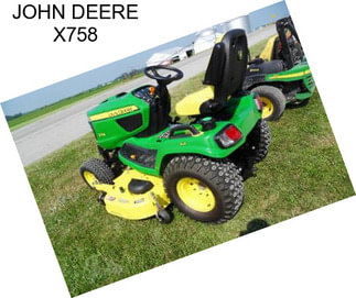 JOHN DEERE X758