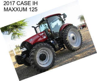 2017 CASE IH MAXXUM 125