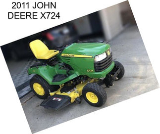 2011 JOHN DEERE X724