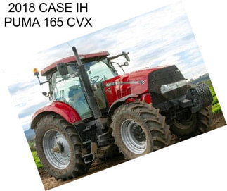 2018 CASE IH PUMA 165 CVX