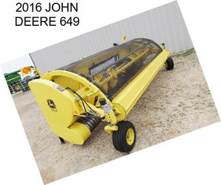 2016 JOHN DEERE 649