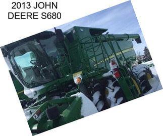 2013 JOHN DEERE S680