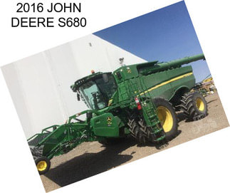 2016 JOHN DEERE S680