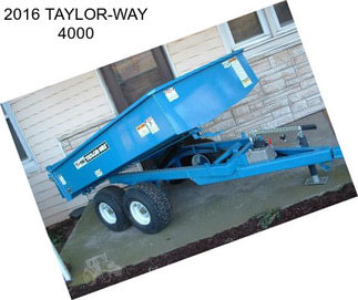 2016 TAYLOR-WAY 4000