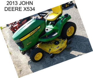 2013 JOHN DEERE X534