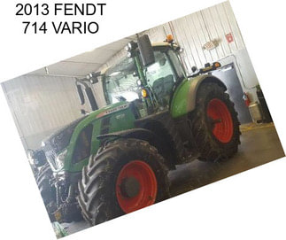 2013 FENDT 714 VARIO