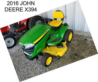 2016 JOHN DEERE X394