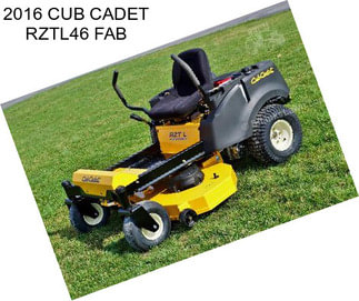 2016 CUB CADET RZTL46 FAB