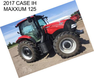 2017 CASE IH MAXXUM 125