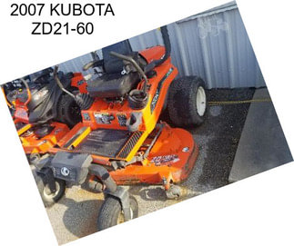 2007 KUBOTA ZD21-60