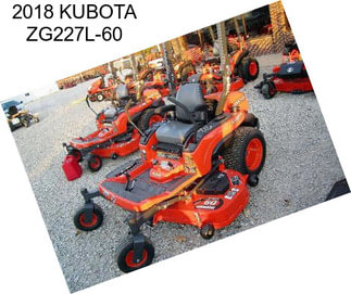 2018 KUBOTA ZG227L-60