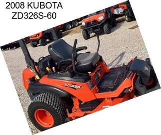 2008 KUBOTA ZD326S-60