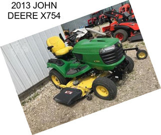 2013 JOHN DEERE X754