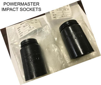 POWERMASTER IMPACT SOCKETS