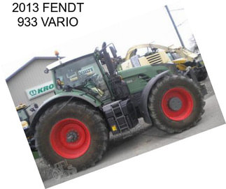 2013 FENDT 933 VARIO