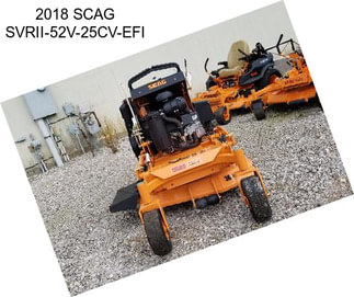 2018 SCAG SVRII-52V-25CV-EFI