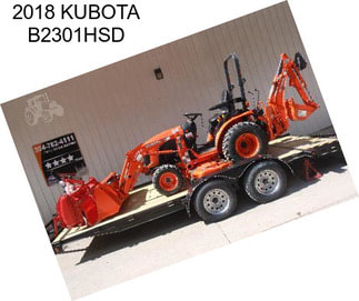 2018 KUBOTA B2301HSD