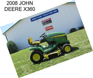 2008 JOHN DEERE X360
