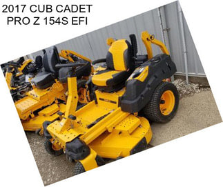 2017 CUB CADET PRO Z 154S EFI