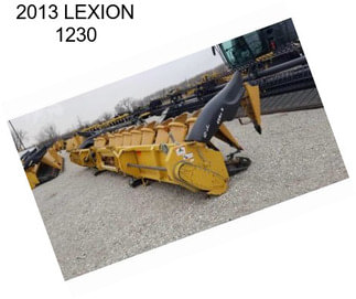 2013 LEXION 1230