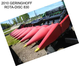 2010 GERINGHOFF ROTA-DISC 830