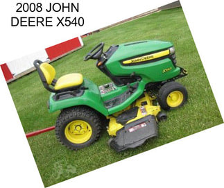 2008 JOHN DEERE X540