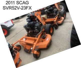 2011 SCAG SVR52V-23FX