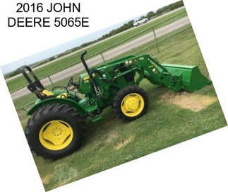 2016 JOHN DEERE 5065E