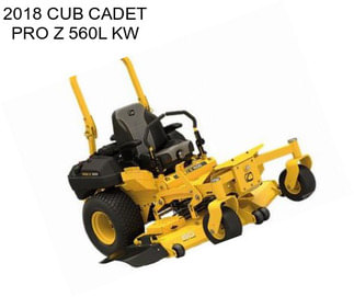 2018 CUB CADET PRO Z 560L KW