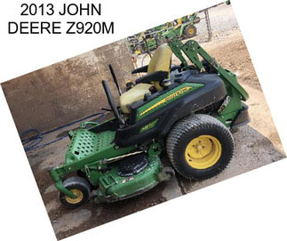 2013 JOHN DEERE Z920M