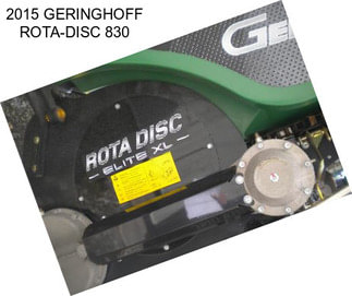 2015 GERINGHOFF ROTA-DISC 830