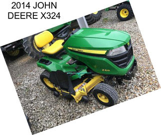 2014 JOHN DEERE X324