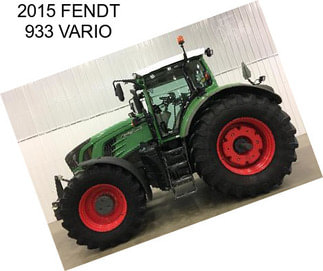 2015 FENDT 933 VARIO