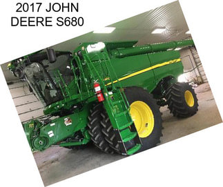 2017 JOHN DEERE S680