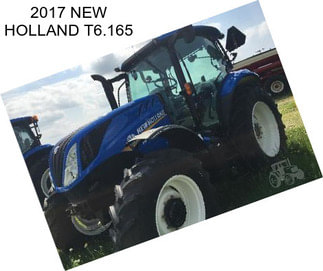 2017 NEW HOLLAND T6.165