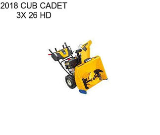 2018 CUB CADET 3X 26 HD