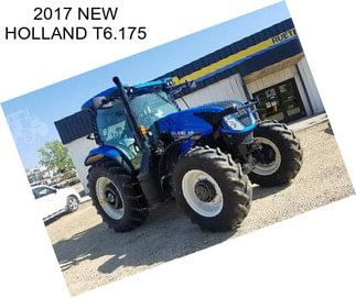 2017 NEW HOLLAND T6.175