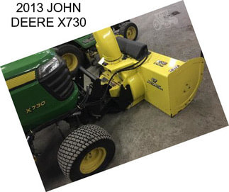 2013 JOHN DEERE X730