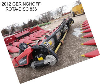 2012 GERINGHOFF ROTA-DISC 836