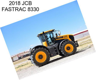 2018 JCB FASTRAC 8330