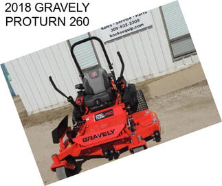 2018 GRAVELY PROTURN 260