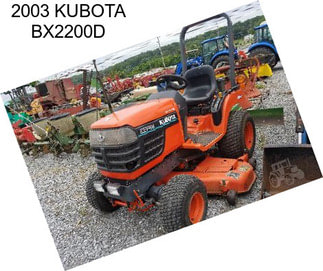 2003 KUBOTA BX2200D