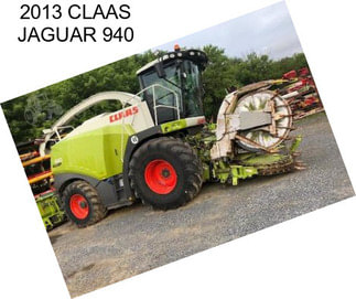 2013 CLAAS JAGUAR 940